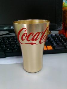 Quality mini 350ml aluminum cup for world cup Brasil wholesale