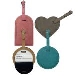 Custom Blank Sublimation PU Leather Luggage Tag For Sublimation Printing