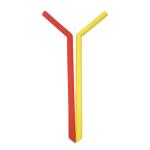Tasteless Silicone Rubber Reuse Straws , Non Teeth Chipping Rubber Drinking