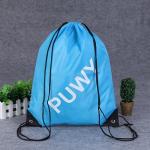 210D Polyester Bundle Pocket Reusable Grocery Tote Bags Nylon Drawstring