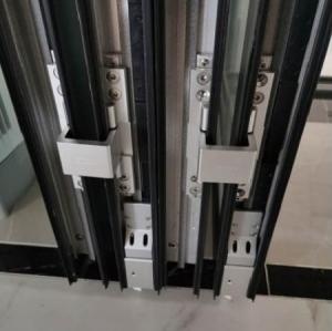 Quality Tempered Glass Aluminum Bifold Patio Doors With Thermal Break Profile wholesale