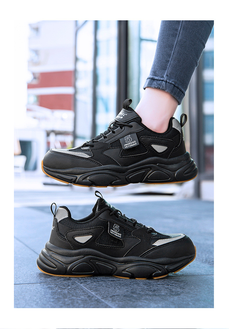 Unisex Microfiber Work Shoes Steel Toe Safety Shoes For Industrial Protection