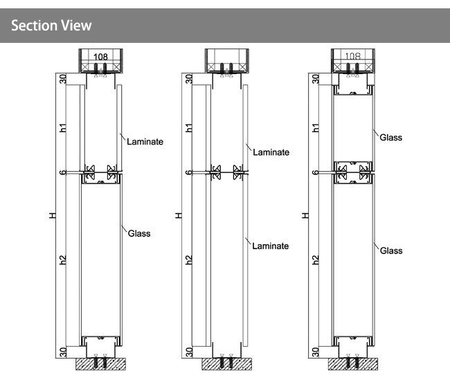 Modular Glazing Office Demountable Partitions System With Laminated Glazing Pre-assembled