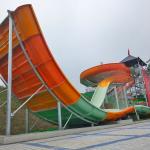 Large Aqua Park Equipment Fiberglass Water Slide (2 Players)