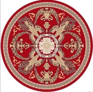 Quality Ancient Ethnic Style Living Room Floor Carpets Polyester fiber 100*100cm wholesale