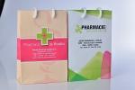 Recycle Biodegradable Gift Bags Pharmacy Paper Bags full color printing