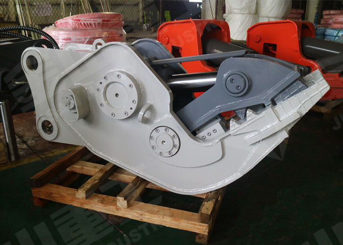 No Vibration Hydraulic Concrete Pulverizer , Volvo EC210 Concrete Crusher Attachment For Excavator