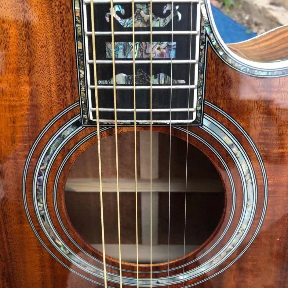 Real Abalone Inlay 41 Inch KOA Wood D45KC Classic Acoustic Guitar With Fishman 301 EQ