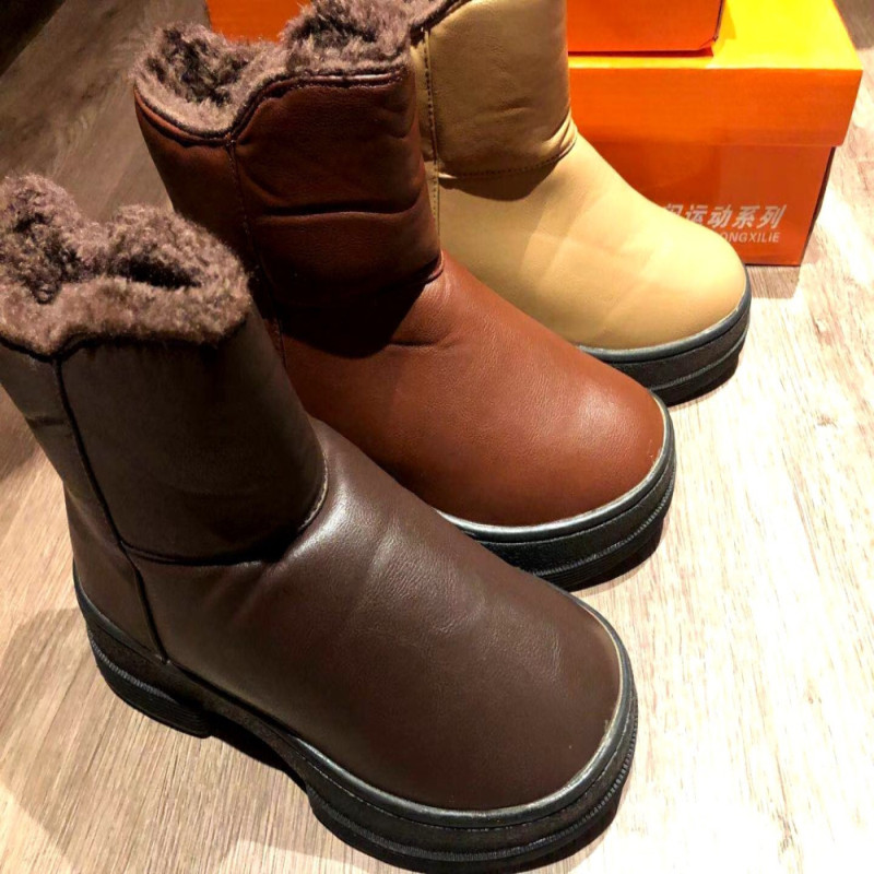 Warm Fashionable Fleece Lined Women's Waterproof Snow Boots Size 36-40