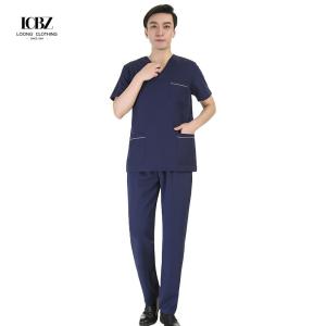 Quality 100% Cotton Nursing Scrubs Soft Eco-Friendly Recycle Pre-Sale Uniform Sets for Women wholesale