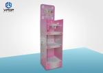 Products Cardboard PDQ Displays Eco Friendly 4 Shelves For Home Decoration