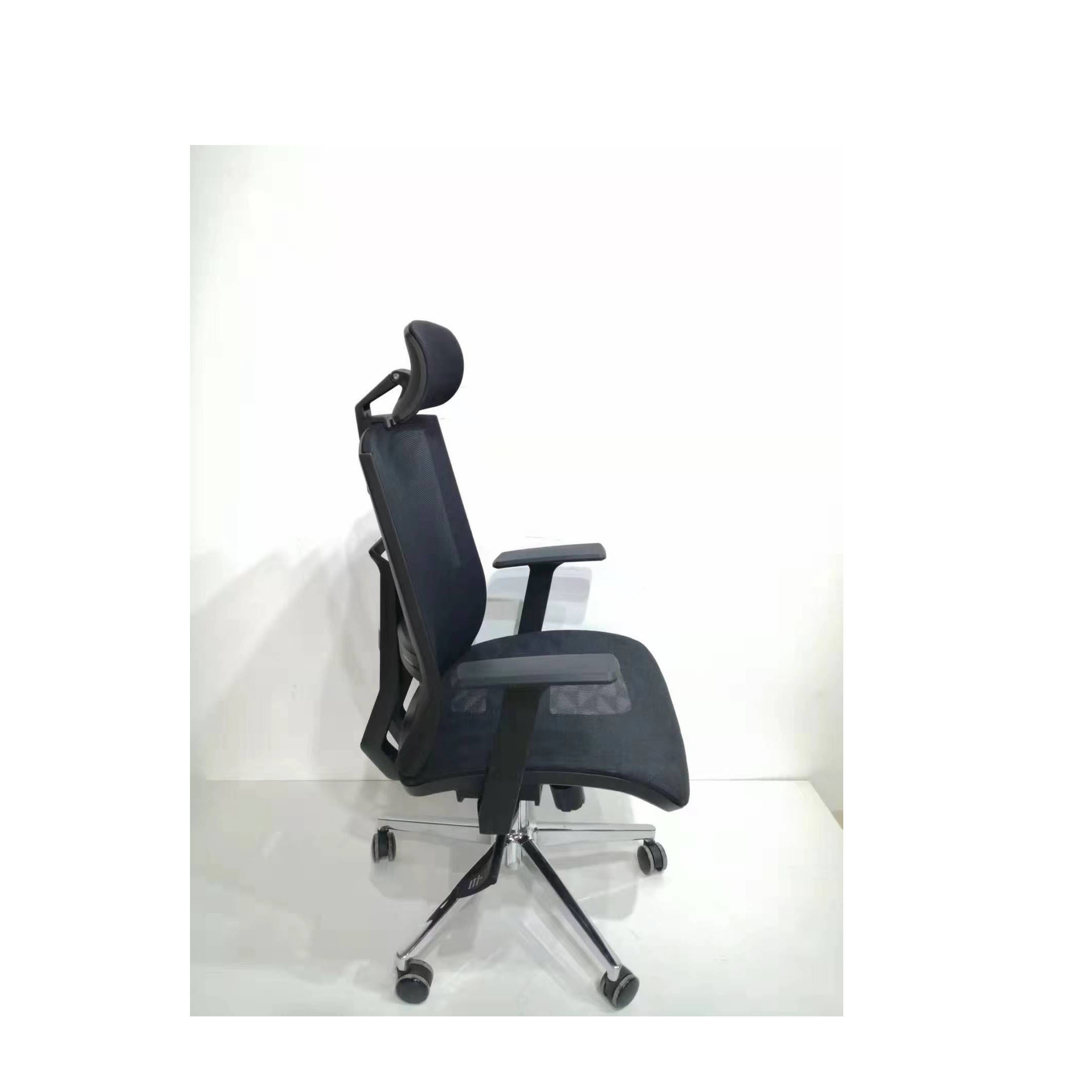 Custom Workspace Ergo Meshback Chair Black Full Mesh Seat Drafting Chair