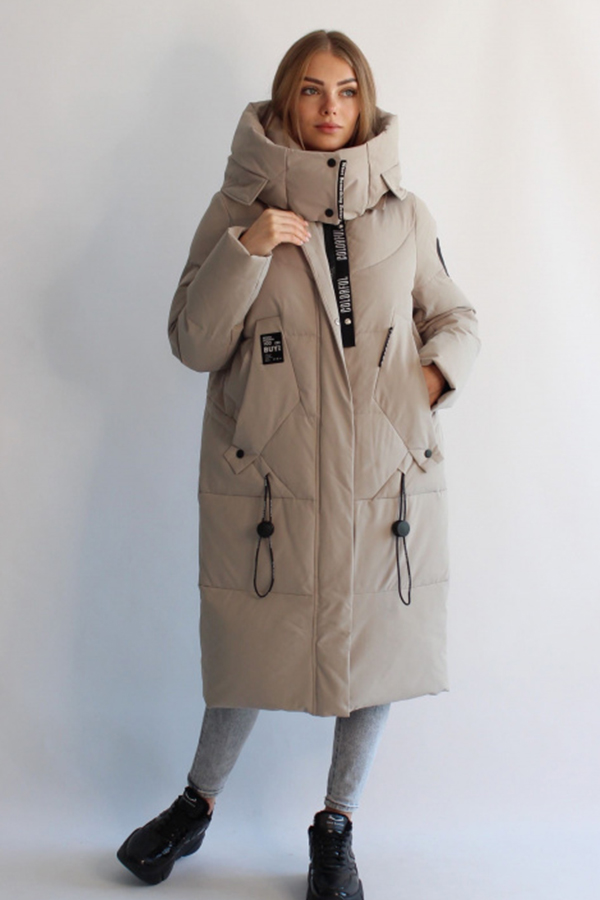 FODARLLOY Free shipping ladies warm hooded cotton padded clothes women oversize long down winter coat