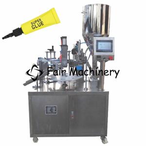 Quality SGS CE 450ml Tube Filling Sealing Machine Semi Auto Super Glue 0.2CBM/min wholesale