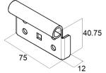 Slide Roller Of Top Bracket Galv./ Ral 9010