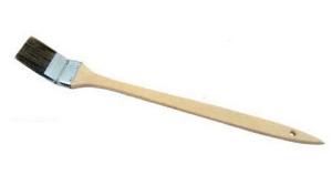 Quality Wood Handle Angled Radiator Paint Brush Grey Bristle wholesale