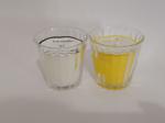Decor candle,unique scented glass candle with white / yellow