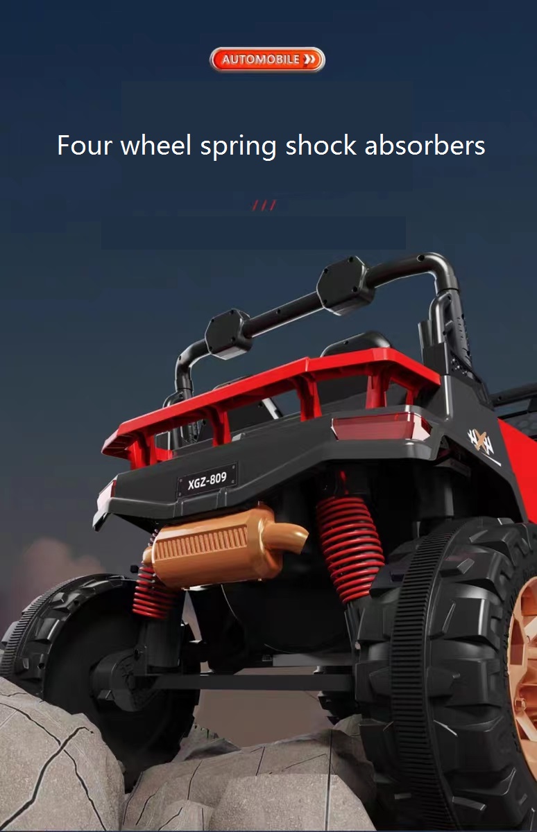 4x4 Electric Buggy Car for Kids Four-wheel Drive Leather Seat and Baking Paint Option