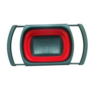 Quality Over The Sink Collapsible Colander Silicone Kitchen Utensils With Extendable Handles wholesale