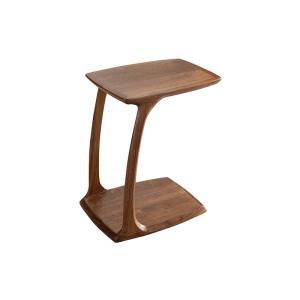 Quality Elegent Brown Small Walnut Side Table C Shape Northern European Design wholesale