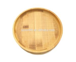 Quality Eco Friendly Bamboo Serving Tray Coaster , Round Bamboo Tray Shatterproof wholesale