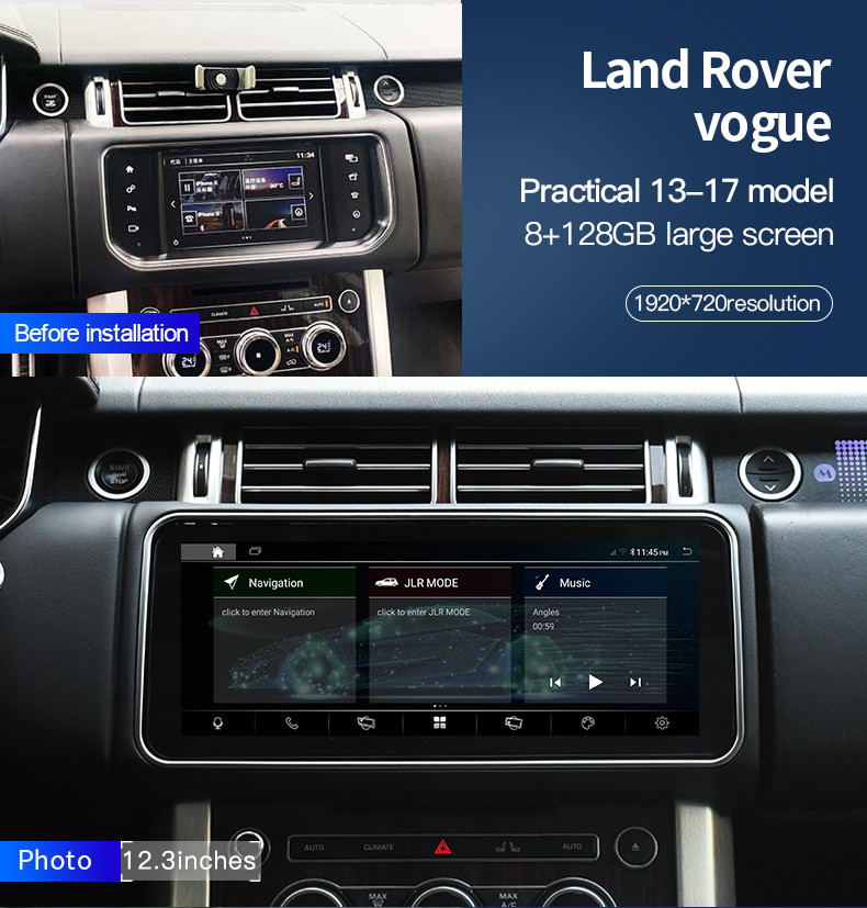 Range Land Rover Evoque Radio Stereo Bosch Navi Fixed Screen DSP CarPlay 2013-2016