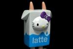 Milk Box Hello Kitty Figures , Kids Plastic Toys Customized Size / Color