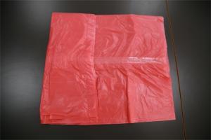 Quality Red Plastic Water Soluble Laundry Bags Flat Packing for Hot / Cold Water wholesale