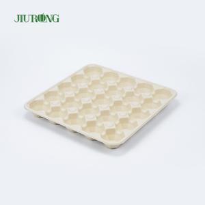 Quality Greaseproof Paper Sugarcane Food Container Recycled Biodegradable Egg Tray wholesale