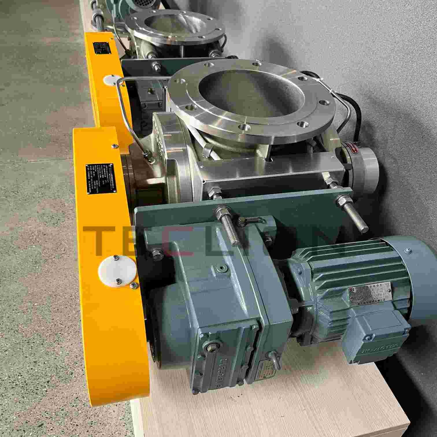 High temperature particle rotary valve suitable for explosion-proof areas