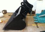 HARDOX400 Excavator Tilt Bucket Unload Coal 0.4-3m3 Capacity High Strength Teel