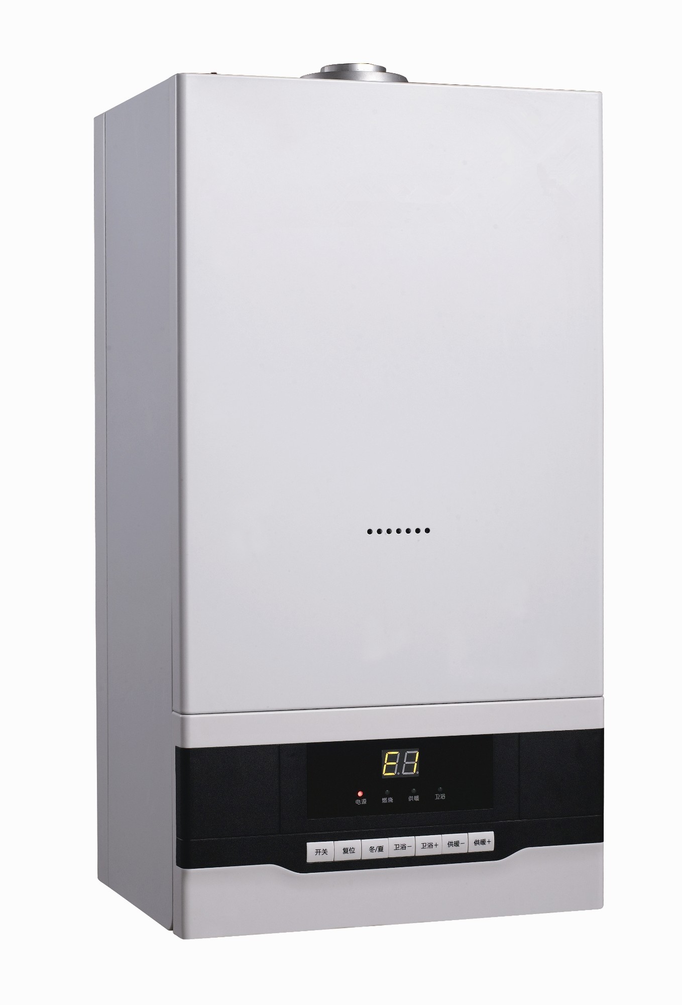Wall Hung Natural Gas Tankless Combi Boiler White Color