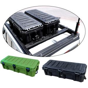 Quality Black Green High Strength LLDPE Plastic Tool Box for Heavy Duty Car Roof Rack Mounting wholesale