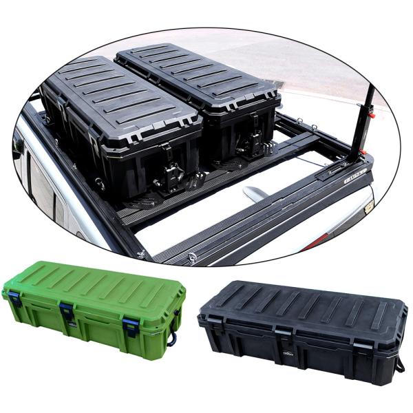 Black Roof Rack Carrier Universal Luggage Car Roof Rack Storage Box with OEM