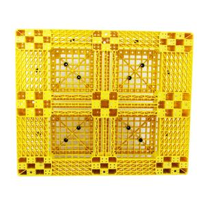 Quality PP HDPE Yellow Plastic Pallets Stackable 100% Virgin Material wholesale