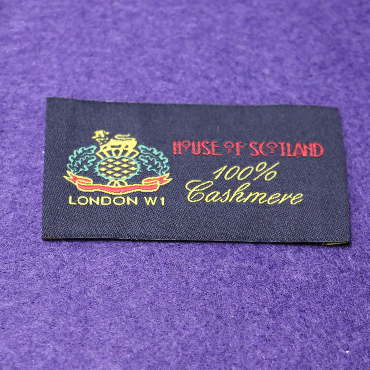 Garment Woven Apparel Personalized Sewing Labels 100% Polyester Fabric