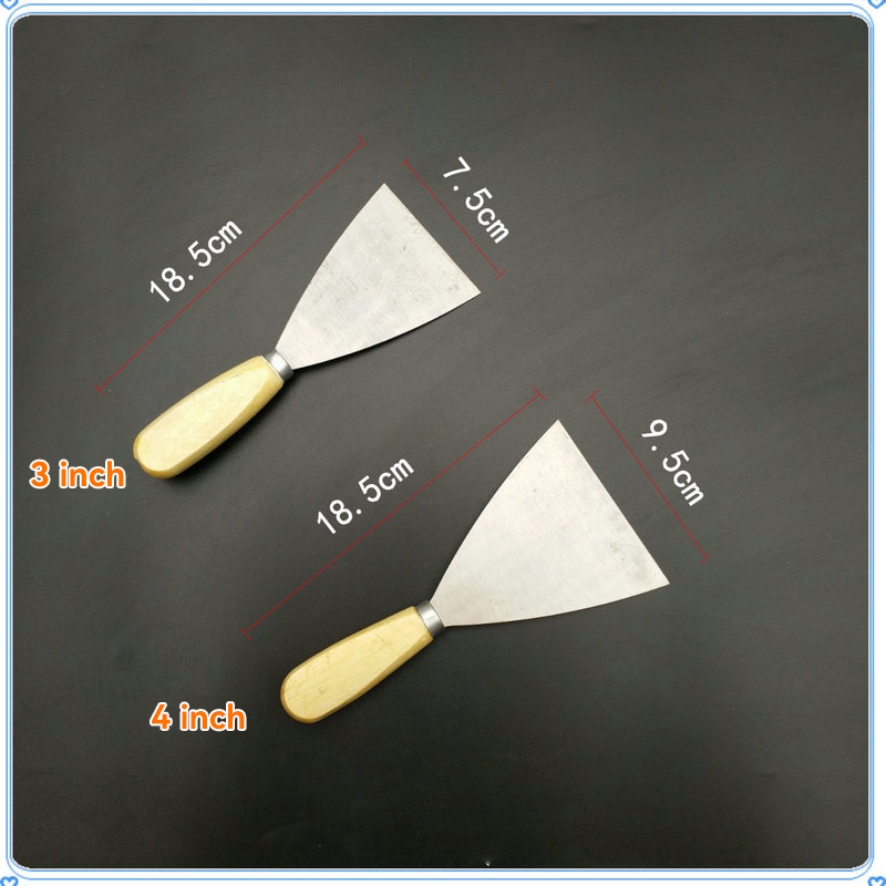 DIY Grade Stainless Steel Blade Rose Wood Handle Scraper Tool for Building Decoration