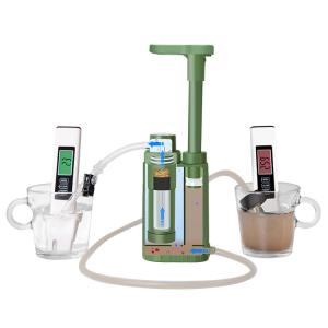 Quality ABS Camping Water Filter Pump 0.01 Micron Outdoor Hand Pump Water Filter wholesale