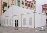 600 ~ 1000 Person Aluminum Frame Tent , White PVC Event Tent With Double Wing