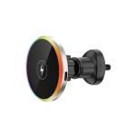 Universal Air Vent Magnetic Wireless Charger For Car with RBG Light