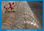 Concertina Galvanized Razor Barbed Wire For Highway / Farm / Garden