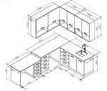 Beautiful Petrochemical Modern Laboratory Furniture With Wall Cabinet