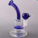 7 Inch Smoking Hand Pipe Detachable Blue Hookah Tobacco Pipe 14mm Bowl