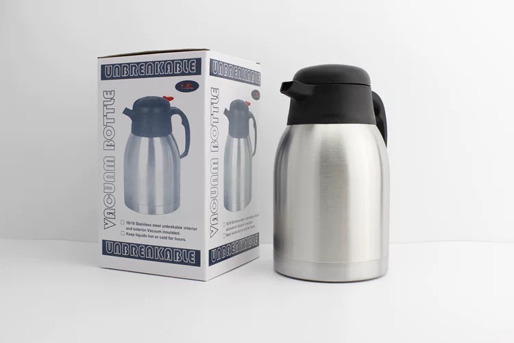 Stainless Vacuum Water Bottle Compact Whistling Tea Coffee Kettle with Classic Design