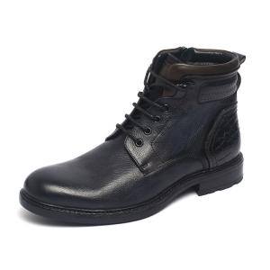 Quality OEM Waterproof Navy Lace Up Mens Leather Dress Boots wholesale
