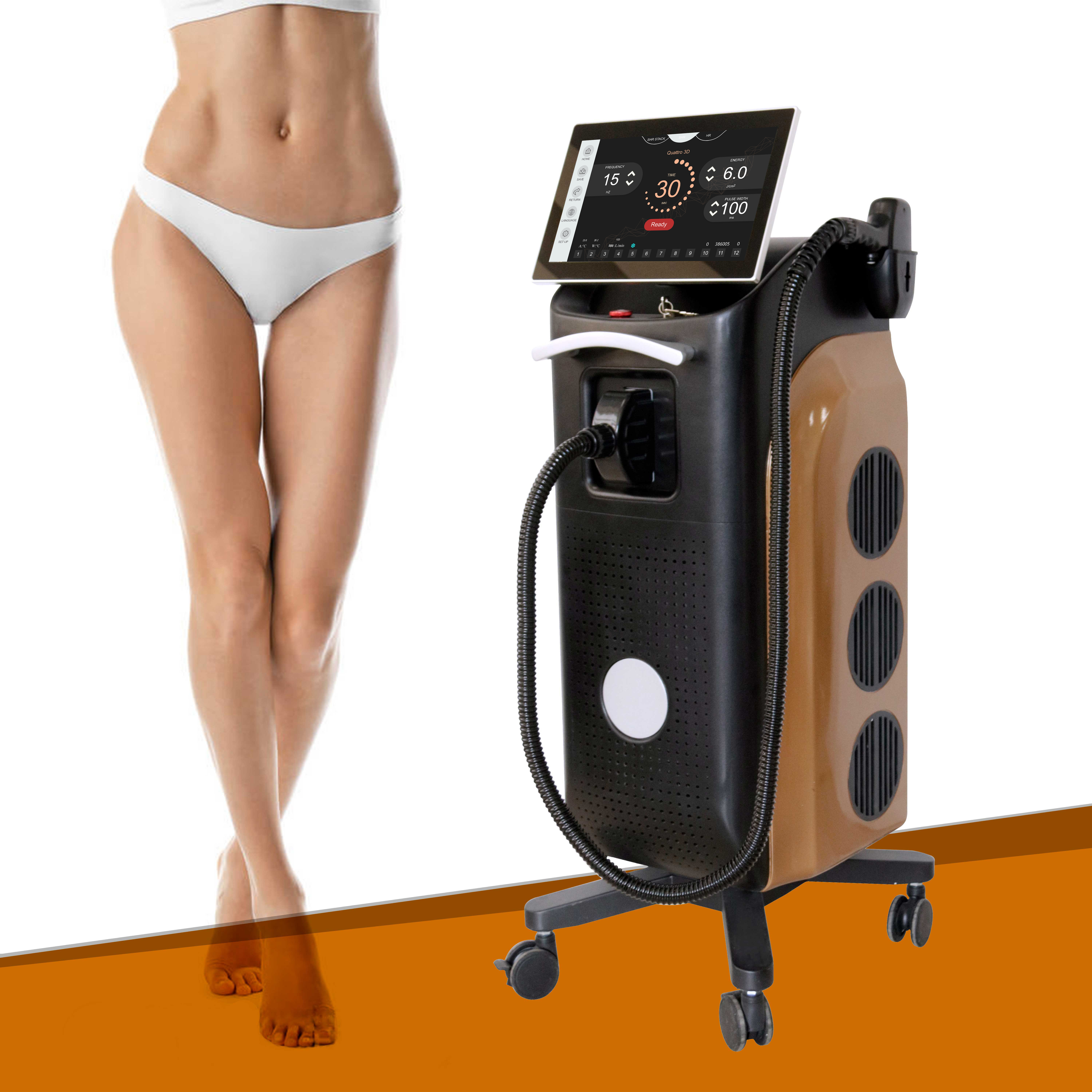 Trio 3 Wavelengths Diodo Laser 755/808/1064nm for Alexandrite Ice Laser Hair Removal