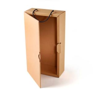 Quality Luxury Cardboard Wine Box , Cardboard Boxes For Wine Bottles Gift Packing wholesale