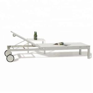 Quality Alumium Chaise Folding Beach Lounge Chair Modern Folding Beach Chair Daybed wholesale