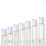 Screw Glass Frosted Glass Cosmetic Jars Cylinder Shape Glass Lotion Jars