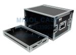6U ATA Rack Rolling Aluminum Case 19 Wide 14 Deep By XSPRO Black